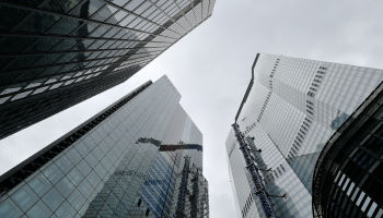 Picture of tall commercial buildings